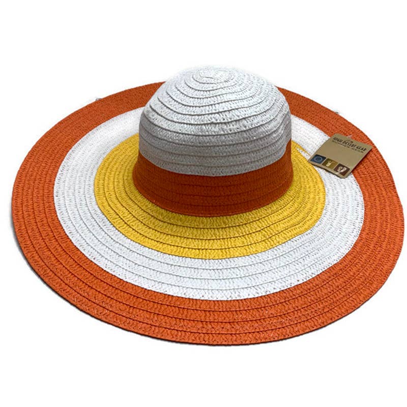 Sun Hat - Wide Brim Stripe