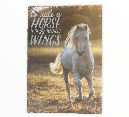 591 Fabric Cover Journal:To Ride a Horse