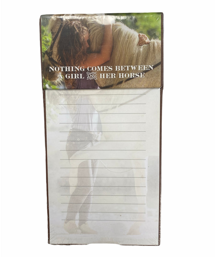List Pad w/Holder: A Girl and Her Horse