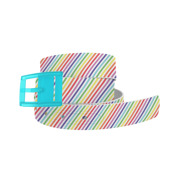 Pastel Pride Belt with Baby Blue Buckle Combo