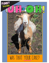 Load image into Gallery viewer, Horse Birthday Card: Goat Uh-Oh!
