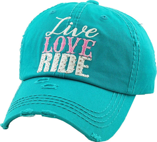 "Live, Love, Ride" Cap