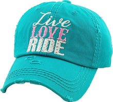 Load image into Gallery viewer, Live, Love, Ride Hat
