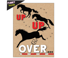 Load image into Gallery viewer, Horse Birthday Card: NEW Up, Up &amp; Over...
