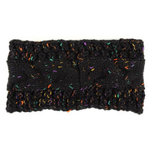 Load image into Gallery viewer, Women's Rhinestone Knit Winter Headband Ear Warmer: BK
