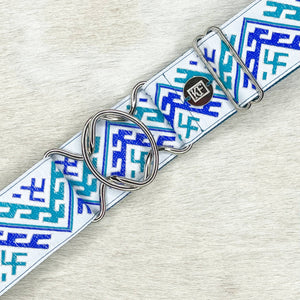 Teal aztec - adjustable belt
