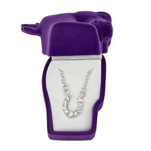 Rhinestone Horseshoe Necklace
