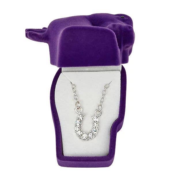 Rhinestone Horseshoe Necklace
