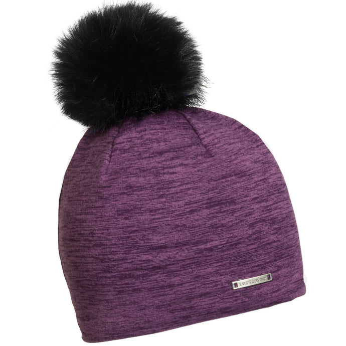 Turtle Fur Comfort Shell™ Stria Pom Pom Beanie
