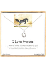 Load image into Gallery viewer, “I Love Horses” Necklace
