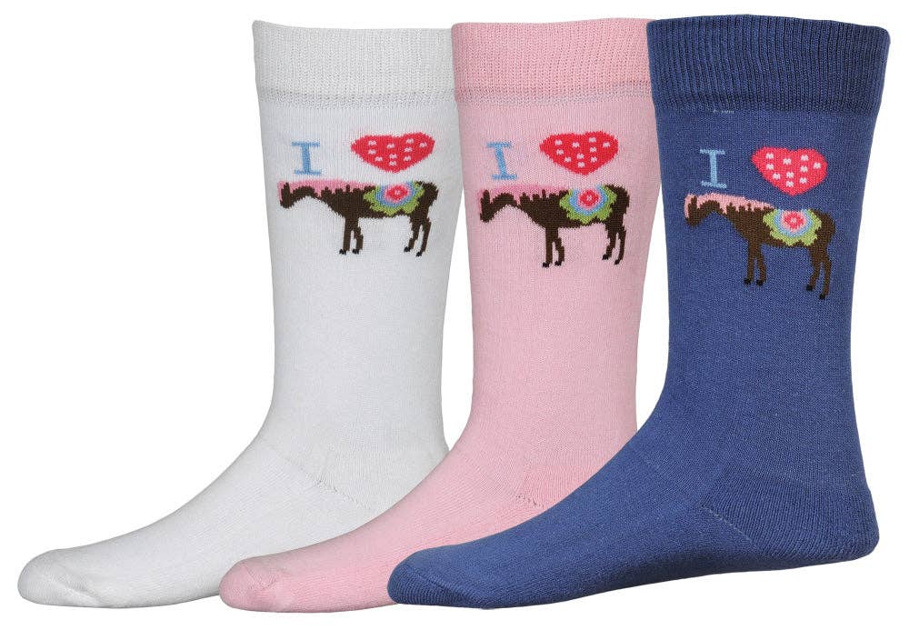I Heart Pony Ankle Socks