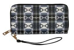 934 NW Clutch Wallet Snaffle Bit Plaid