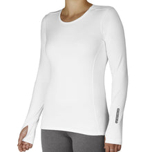 Load image into Gallery viewer, Women's Micro-Elite Chamois Crewneck Performance Base Layer Long-Sleeve Shirt
