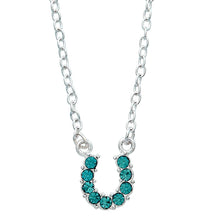 Load image into Gallery viewer, Rhinestone Horseshoe Necklace
