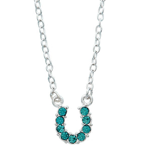 Rhinestone Horseshoe Necklace