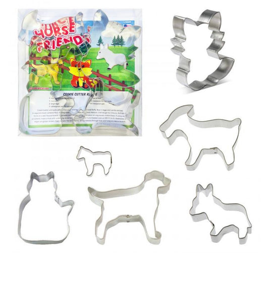 Horse friends cookie cutter set