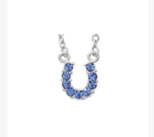 Load image into Gallery viewer, Horse Shoe Crystal Necklace
