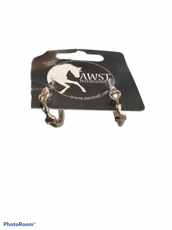 Snaffle Bit Hoop Earrings