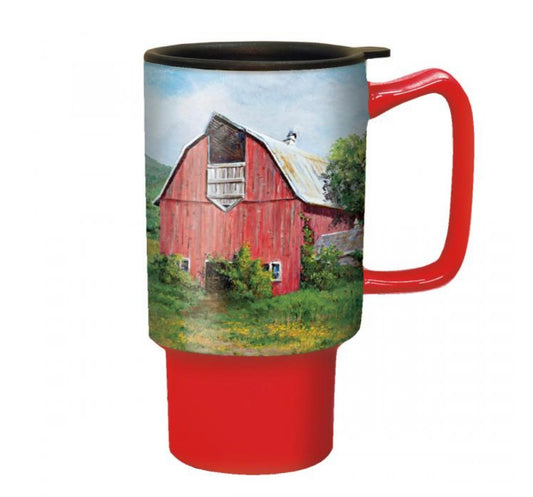 Travel mug-Barn