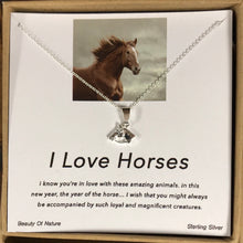 Load image into Gallery viewer, “I Love Horses” Necklace
