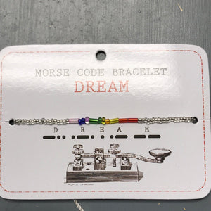 Morse Code Bracelet DREAM
