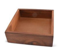 Load image into Gallery viewer, Wooden Napkin Holder w/Horseshoe Napkin Weight
