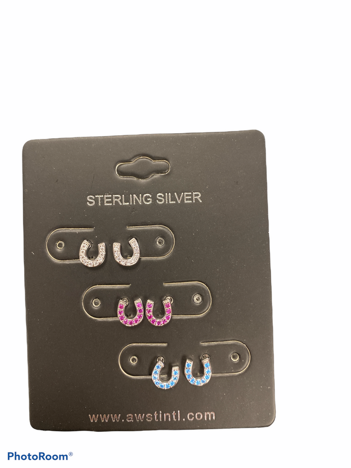 Crystal Horseshoe Earrings