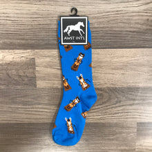 Load image into Gallery viewer, Crew Socks: Horses with Spectacles
