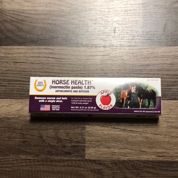 Horse health ivermectin paste
