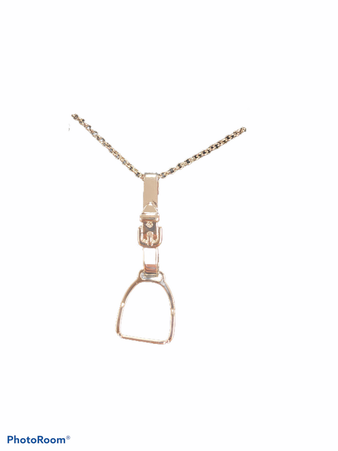 English Stirrup Necklace